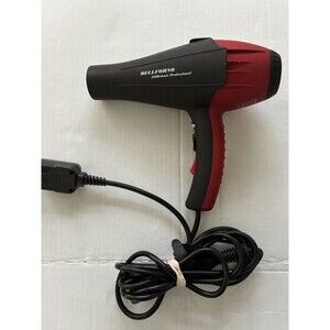 BELLFORNO Professional Hair Dryer Ionic Salon Hair Dryer 2200 Watt - Red/Black